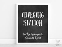 Charging Station Sign Graduation Sign PRINTABLE Chalkboard, Grad Party Decor, Table Sign