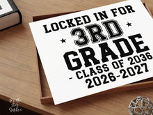First Day Of 3rd Grade Sign Boy Girl Printable, 1st Day Third Bold Clean Minimalist Back To School Sign