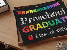 Preschool Graduate Sign Graduation PRINTABLE, Last Day Of Preschool, Photo Prop 2026
