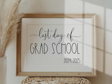 Last Day Of Grad School Sign Printable 2025