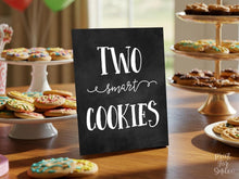 Two Smart Cookies Sign, Graduation Party Sign, Chalkboard Decor, PRINTABLE, Grad Party Decor