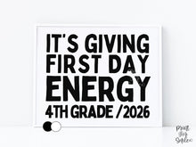 Funny First Day of 4th Grade Sign Printable, Back to School Sign, Clean + Chalkboard 1st Day Fourth Grade Poster for Boy or Girl