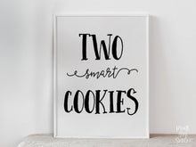 PRINTABLE Two Smart Cookies Sign, Graduation Party Sign, Grad Party Decor, Table Sign, Graduation Sign
