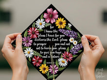 For I Know the Plans I Have for You, Grad Cap Topper Printable, Bible Verse Graduation Cap Decor, Jeremiah 29:11