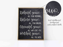 Behind You All Your Memories Graduation Sign Before You All Your Dreams Around You All Who Love You Within You All You Need PRINTABLE