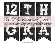 First Day Of 12th Grade Banner PRINTABLE