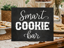 Smart Cookie Bar Sign PRINTABLE Chalkboard Graduation Party, Grad Party Decor, Graduation Sign
