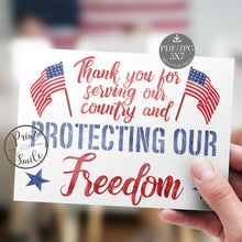 Veterans Day Card Digital PRINTABLE