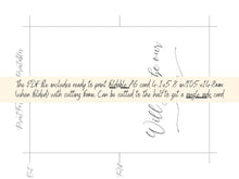 Will You Be Our Usher Card PRINTABLE A6