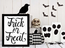 Trick Or Treat Sign PRINTABLE Halloween Print Wall Art Decor Poster