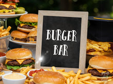 Burger Bar Sign Graduation Sign, PRINTABLE Graduation Party Decorations, Grad Party Decor