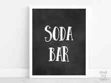 Soda Bar Sign PRINTABLE Chalkboard Graduation Sign, Party Decorations, Table Sign, Grad Party Decor
