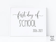 First Day Of School Sign PRINTABLE Back To School Sign Photo Prop