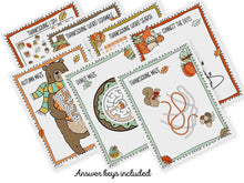 Thanksgiving Activities For Kids PRINTABLE Placemat Banner Word Search Scramble I Am Thankful For Coloring Page I Spy