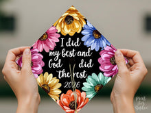 Christian Grad Cap Topper Printable, I Did My Best and God Did the Rest, Graduation Cap Decor Class of 2026
