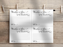 Graduation Memory Or Advice Cards Sign PRINTABLE Party Decorations