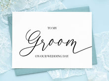 To My Groom On Our Wedding Day Card PRINTABLE