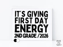Funny First Day of 2nd Grade Sign Printable, Back to School Sign, Clean + Chalkboard 1st Day Second Grade Poster for Boy or Girl