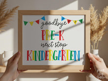 Colorful Pre-K Graduate Sign, Last Day Of School Printable, Minimal School Photo Prop