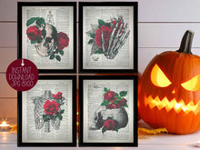Halloween Wall Art PRINTABLE Skeleton