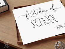 First Day Of School Sign PRINTABLE Back To School Sign Photo Prop