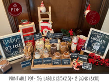 Hot Cocoa Bar Sign Labels PRINTABLE Kit