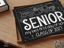 First Day Of Senior Year Class Of 2027 Sign, 12th Grade PRINTABLE Last First Day Of School Sign