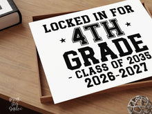 First Day Of 4th Grade Sign Boy Girl Printable, 1st Day Fourth Bold Clean Minimalist Back To School Sign