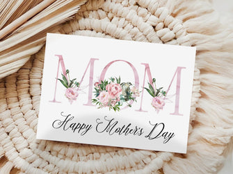 Happy Mothers Day Card From Daughter Son Kids Printable