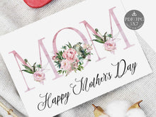 Happy Mothers Day Card From Daughter Son Kids Printable