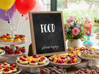 Food Sign Graduation Sign PRINTABLE, Graduation Decorations, Table Sign, Grad Party Decor, Chalkboard