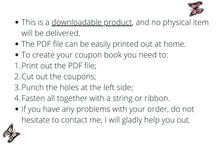 Valentines Day Coupon For Kids PRINTABLE