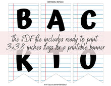 Back To School Banner  PRINTABLE