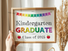 Kindergarten Graduate Sign PRINTABLE, Kindergarten Graduation, Last Day Of Kindergarten, Photo Prop 2025
