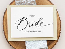 To My Bride On Our Wedding Day Card PRINTABLE
