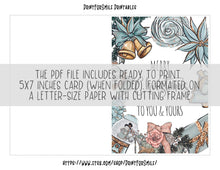 Christmas Cards Printable Merry Xmas