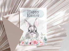 Printable Happy Easter Card Bunny For Wife Husband Kids Daughter Son Child Boyfriend Girlfriend Mom Dad