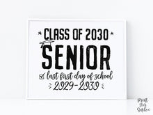 4 First Day Of Freshman Year Sign BUNDLE, High School Signs, Class Of 2030, 9th Grade Sign, PRINTABLE Photo Prop Modern