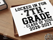 First Day Of 7th Grade Sign Boy Girl Printable, 1st Day Seventh Bold Clean Minimalist Back To School Sign
