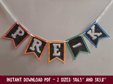 First Day Of Pre K Banner PRINTABLE