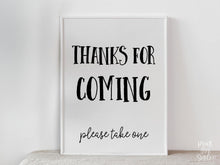 PRINTABLE Thanks For Coming Sign, Please Take One Graduation Decor, Grad Party Decorations, Graduation Sign