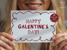 Happy Galentines Day Card PRINTABLE, Trendy Cute Anti Valentines