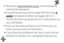 Thanksgiving Cards Set PRINTABLE