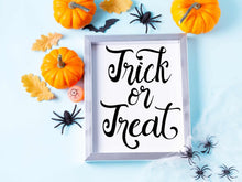 Trick Or Treat Sign PRINTABLE Halloween Print Wall Art Decor Poster