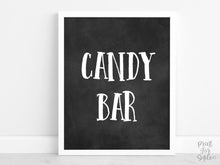 Candy Bar Sign PRINTABLE Graduation Sign, Grad Party Decor, Table Sign, Chalkboard Decorations