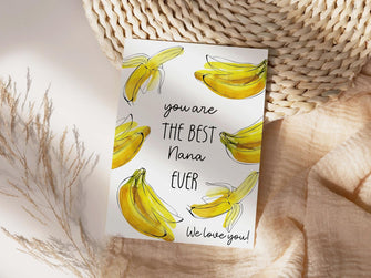 Nana Banana Card Printable Card Mothers Day Funny Gift Mimi Grammy Grandma