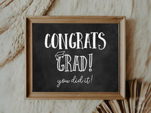 Graduation Congrats Grad Sign, Congrats Grad Party Decorations PRINTABLE, Graduation Sign