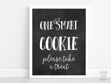One Smart Cookie Sign Graduation PRINTABLE Chalkboard Graduation Party Decorations