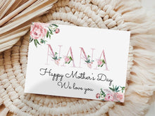 Printable Nana Mothers Day Card Gifts Happy