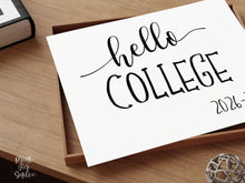 Hello College Sign Printable, First Day Of College, Back To School Sign, Clean, Instant Download